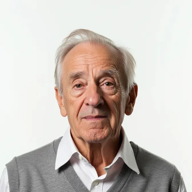Older Man with grey jumper